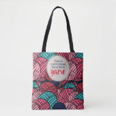 Monogrammed - Balls of Yarn w. Humor Tote Bag (Voorkant)