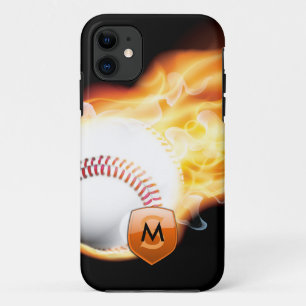 Monogrammed Baseball Case-Mate iPhone Case