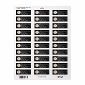MONOGRAMMED BASEBALL,- RETURN ADRES ETIKETTERS ETIKET (Full Sheet)
