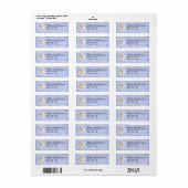 MONOGRAMMED BASEBALL,- RETURN ADRES ETIKETTERS ETIKET (Full Sheet)