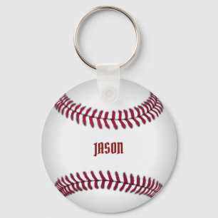Monogrammed Baseball Sleutelhanger