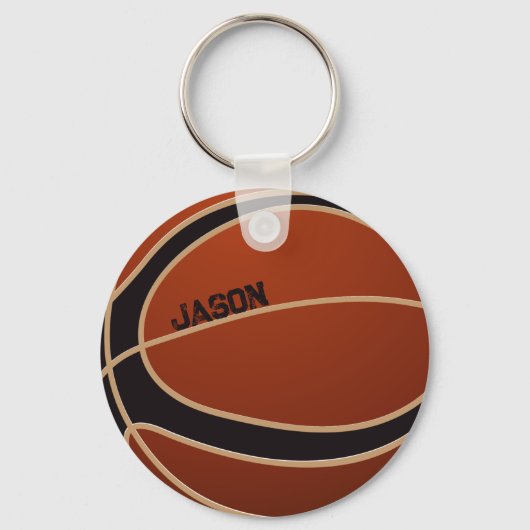 Monogrammed Basketball Sleutelhanger (Achterkant)