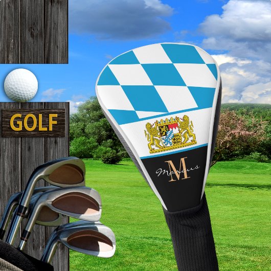 Monogrammed Bavaria Golf Hoesjes, Beierse vlag Golfheadcover
