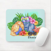 Monogrammed Beachy Summer Muismat (Met muis)