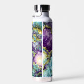 Monogrammed Beauful Amethyst Crystal Geode Waterfles (Rechts)