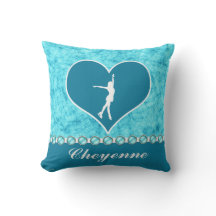 Monogrammed Beauful Turquoise Figuur Skater