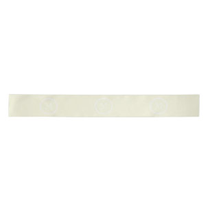 Monogrammed Beige High End gekleurd Satijnen Lint