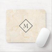 Monogrammed Beige Marble Muismat (Met muis)
