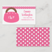 Monogrammed Bermuda Bag Business of Contact Kaart Visitekaartje (Voorkant / Achterkant)
