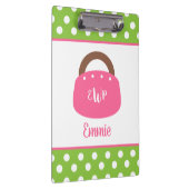 Monogrammed Bermuda Bag - Gepersonaliseerd klembor Klembord (Rechts)