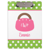 Monogrammed Bermuda Bag - Gepersonaliseerd klembor Klembord (Voorkant)