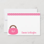 Monogrammed Bermuda Bag Gepersonaliseerde notitiek Bedankkaart (Voorkant)