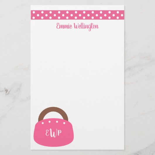 Monogrammed Bermuda Bag, gepersonaliseerde schrijf (Voorkant)