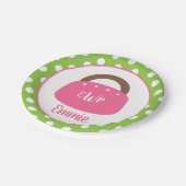 Monogrammed Bermuda Bag Personalized Party Borden Papieren Bordje (Gekanteld)