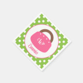 Monogrammed Bermuda Bag Personalized Party Napkins Servet (Hoek)