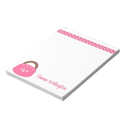 Monogrammed Bermuda Bag Persoonlijk Notitieblok (Linkerzijde)