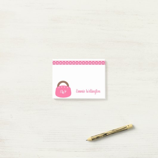 Monogrammed Bermuda Bag Post-it Notitieblok Post-it® Notes (Op bureau)