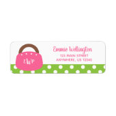 Monogrammed Bermuda Bag Return Address Labels (Voorkant)