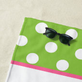 Monogrammed Bermuda tas gepersonaliseerde strandla Strandlaken (In situ)