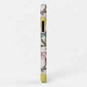 Monogrammed Bird and Butterflies Feminine Pattern Case-Mate iPhone Case (Achterkant/rechts)