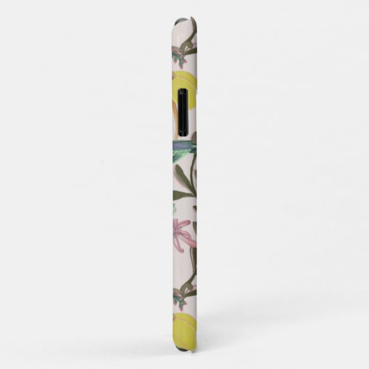 Monogrammed Bird and Butterflies Feminine Pattern Case-Mate iPhone Case (Achterkant/rechts)