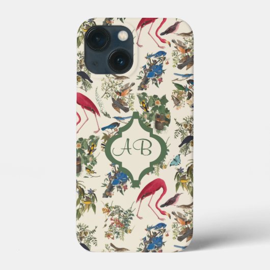 Monogrammed Birds of John James Audubon Case-Mate iPhone Case (Achterkant)