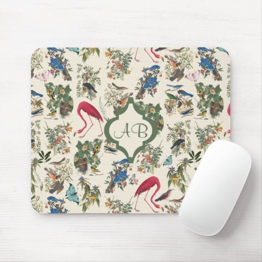 Monogrammed Birds of John James Audubon Muismat (Met muis)