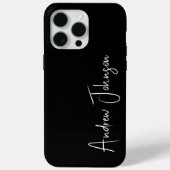 Monogrammed Black Case-Mate iPhone Case (Achterkant)