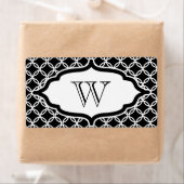 Monogrammed Black Lace Labels (Insitu)