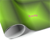 Monogrammed Black to Green Cadeaupapier (Rol Hoek)