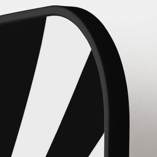 Monogrammed Black, White Starburst Striped Pickleball Paddle (Links Detail)