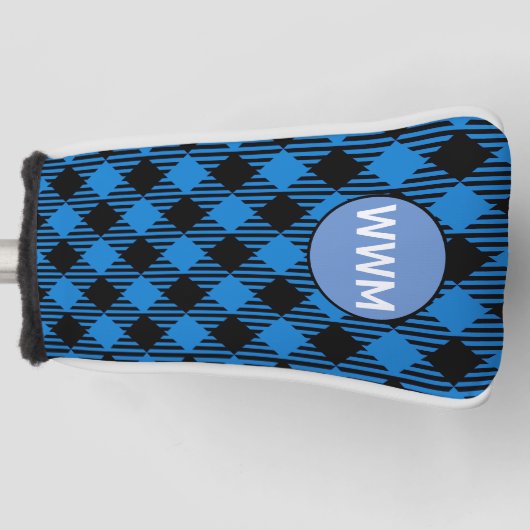 Monogrammed Blade Putter Head Hoesje Golfheadcover (Voorkant)