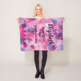 Monogrammed Blanket of Love Fleece Deken
