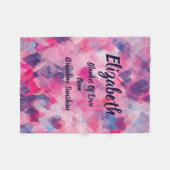 Monogrammed Blanket of Love Fleece Deken (Voorkant (Horizontaal))