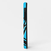 Monogrammed blauwe haai Case-Mate iPhone case (Achterkant/links)