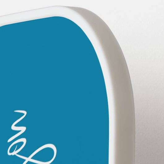 Monogrammed Blauwgroen Pickleball Paddle (Links Detail)