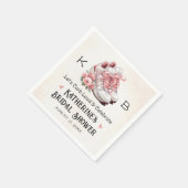 Monogrammed Bloemen Hardloopschoenen Vrijgezellenf Servet (Hoek)