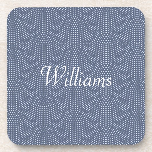 Monogrammed blue arches Plastic Onderzetter (Voorkant)