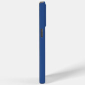 Monogrammed Blue Case-Mate iPhone Case (Achterkant / Rechts)