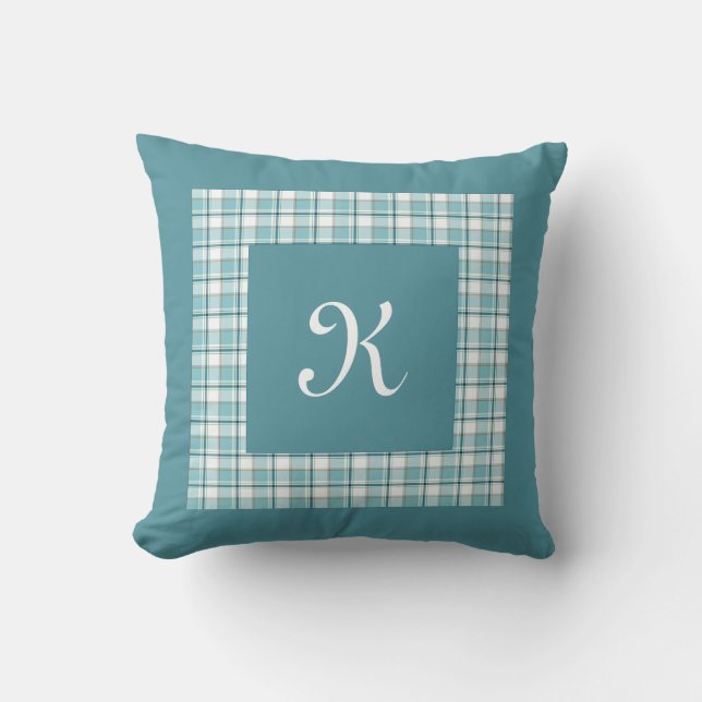 Monogrammed Blue Sky Dreamweaver' Kussen (Voorkant)