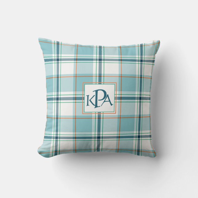 Monogrammed Blue Sky Dreamweaver' Kussen (Voorkant)
