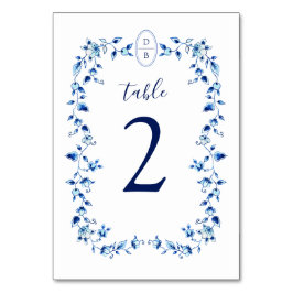 Monogrammed Blue & White Delft Kaart