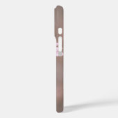 Monogrammed Blush Pink Montana Wildflower Case-Mate iPhone Case (Achterkant / Links)