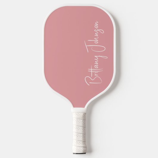 Monogrammed Blush Pink Pickleball Paddle (Voorkant)