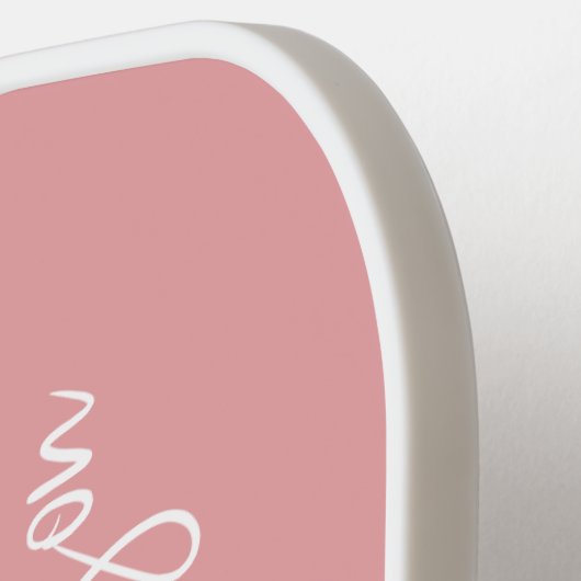 Monogrammed Blush Pink Pickleball Paddle (Links Detail)