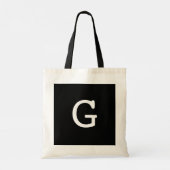 Monogrammed boek liefhebbers zo veel boeken tote bag (Achterkant)