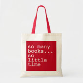 Monogrammed boek liefhebbers zo veel boeken tote bag (Voorkant)