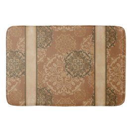 Monogrammed Boho Dark Rust Mandalas Badmat