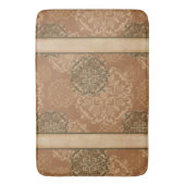 Monogrammed Boho Dark Rust Mandalas Badmat (Voorkant Verticaal)