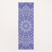 Monogrammed Boho Mandala Paarse Elegant Yogamat (Voorkant)
